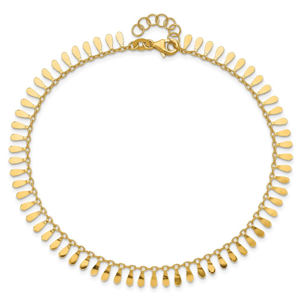 Polished Fancy Plus 1 in ext. Anklet
