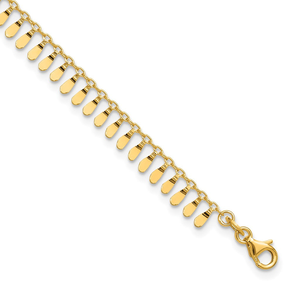Polished Fancy Plus 1 in ext. Anklet