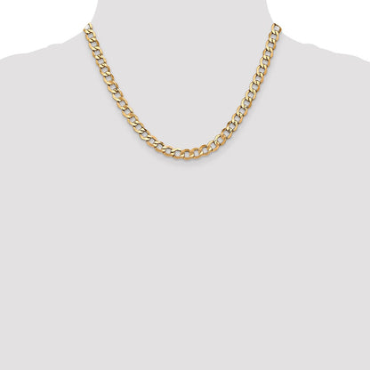 6.5mm Semi-Solid Curb Chain