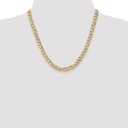 6.5mm Semi-Solid Curb Chain