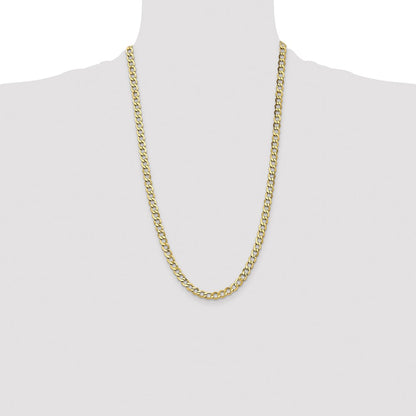 6.5mm Semi-Solid Curb Chain