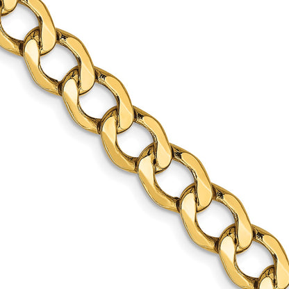 6.5mm Semi-Solid Curb Chain
