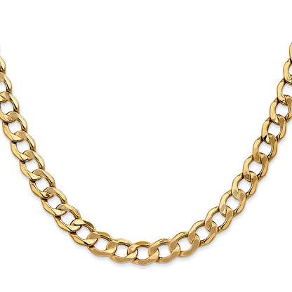 7mm Semi-Solid Curb Chain
