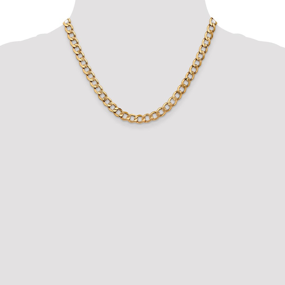 7mm Semi-Solid Curb Chain