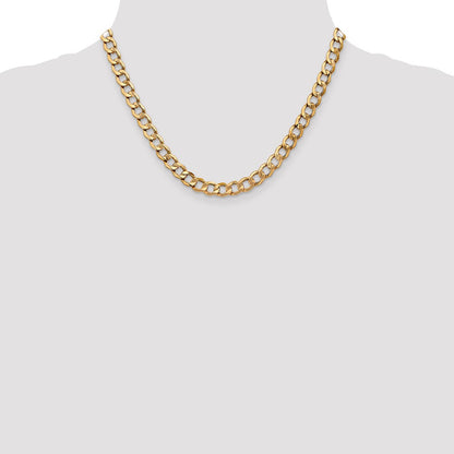 7mm Semi-Solid Curb Chain