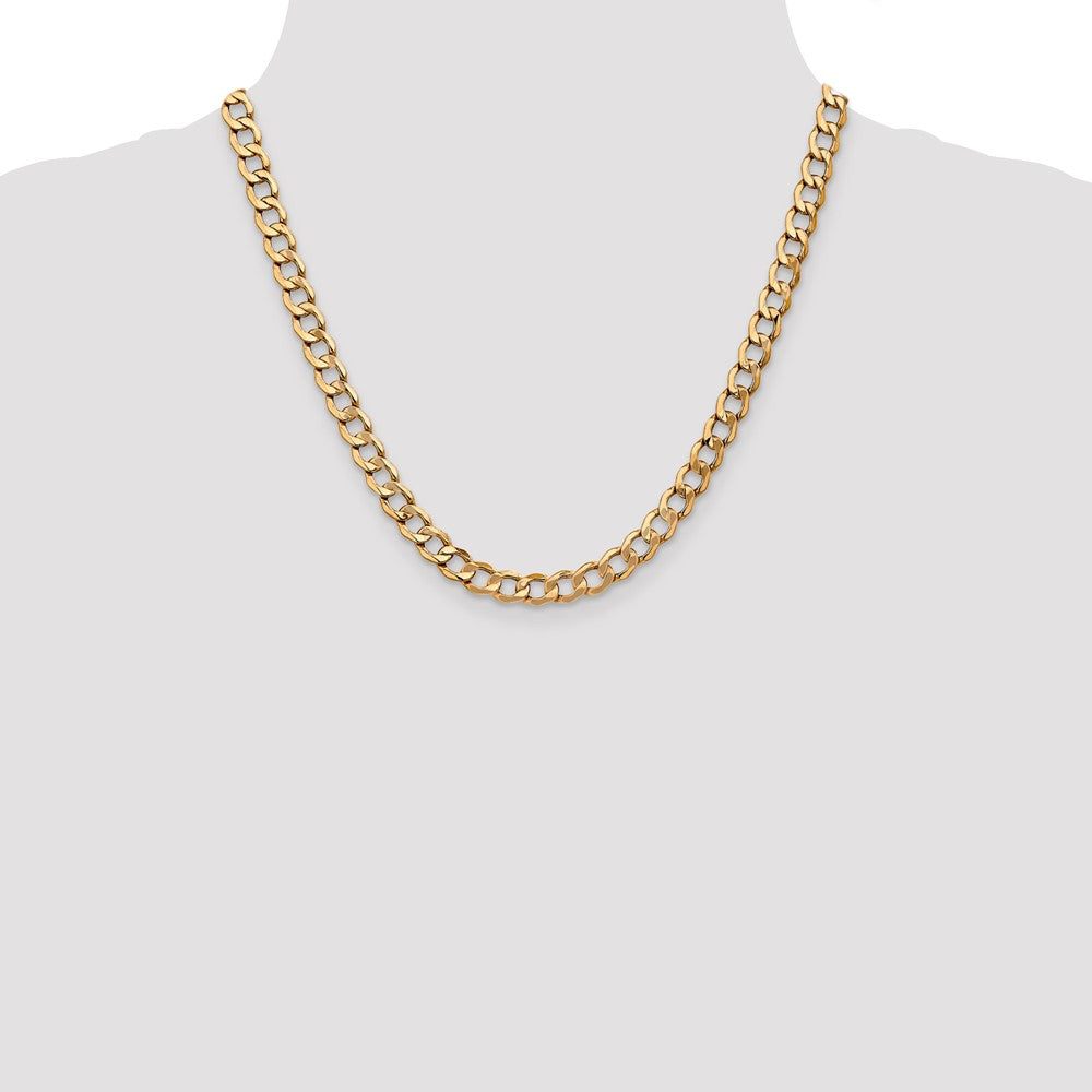 7mm Semi-Solid Curb Chain