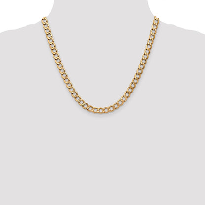 7mm Semi-Solid Curb Chain