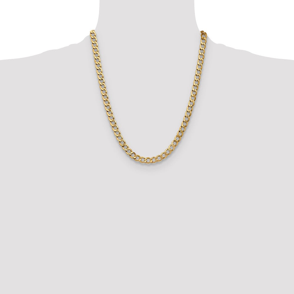 7mm Semi-Solid Curb Chain