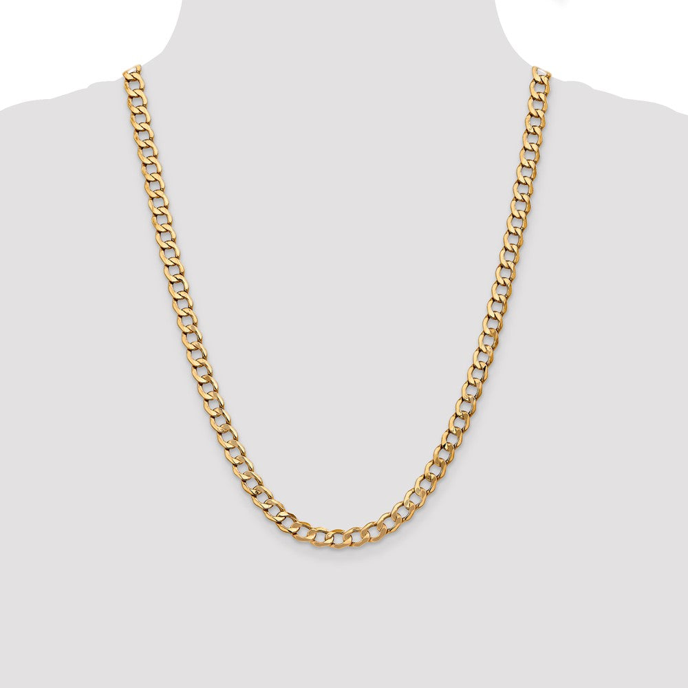 7mm Semi-Solid Curb Chain