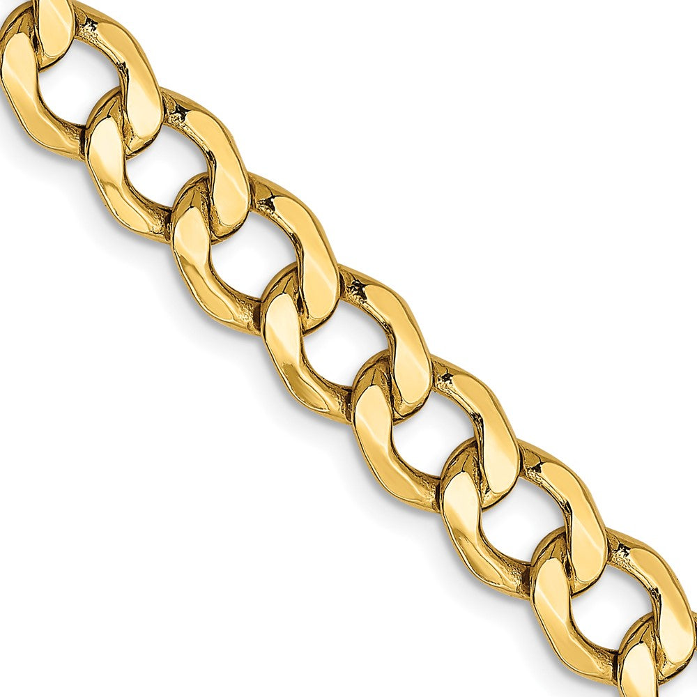 7mm Semi-Solid Curb Chain