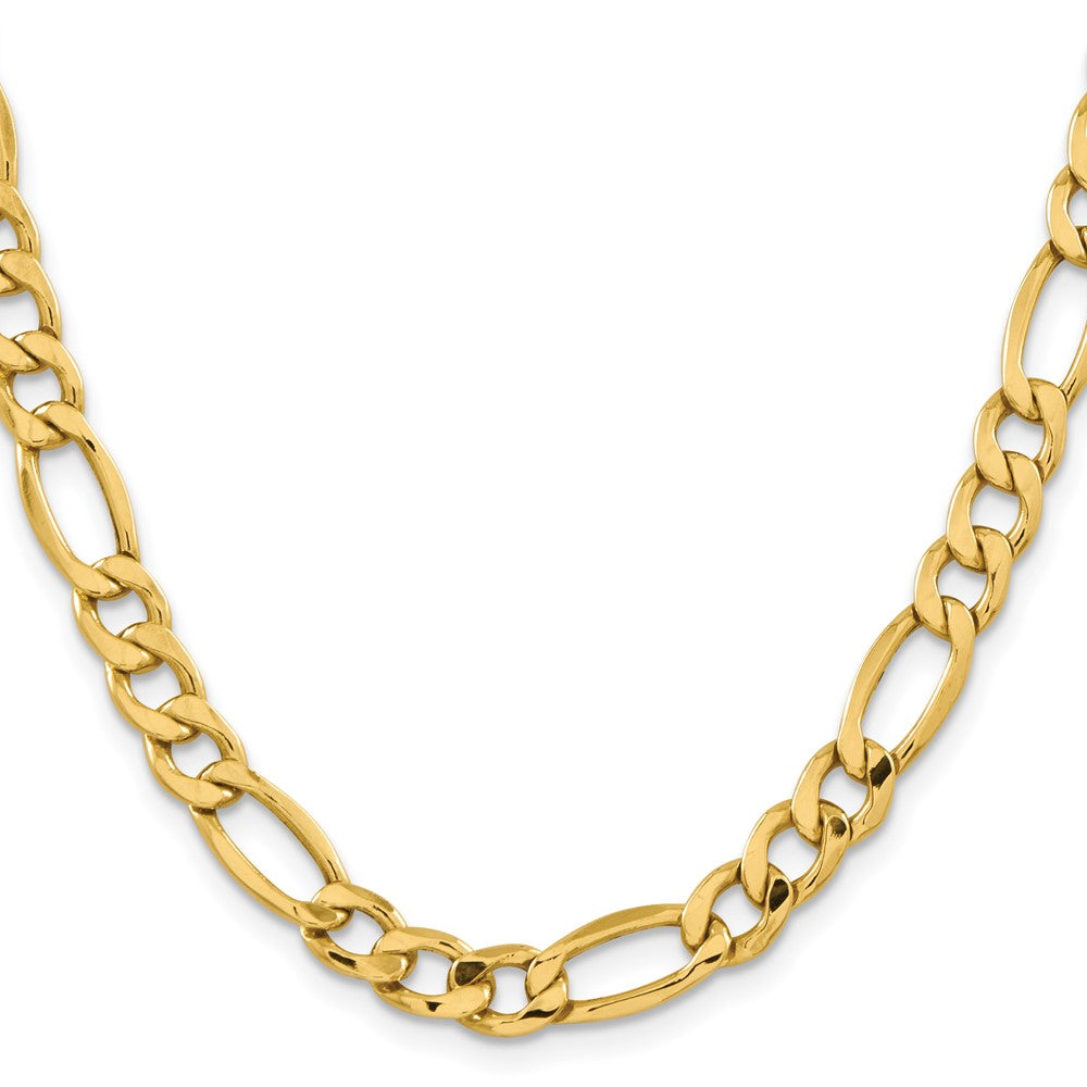 8.5mm Semi-Solid Figaro Chain