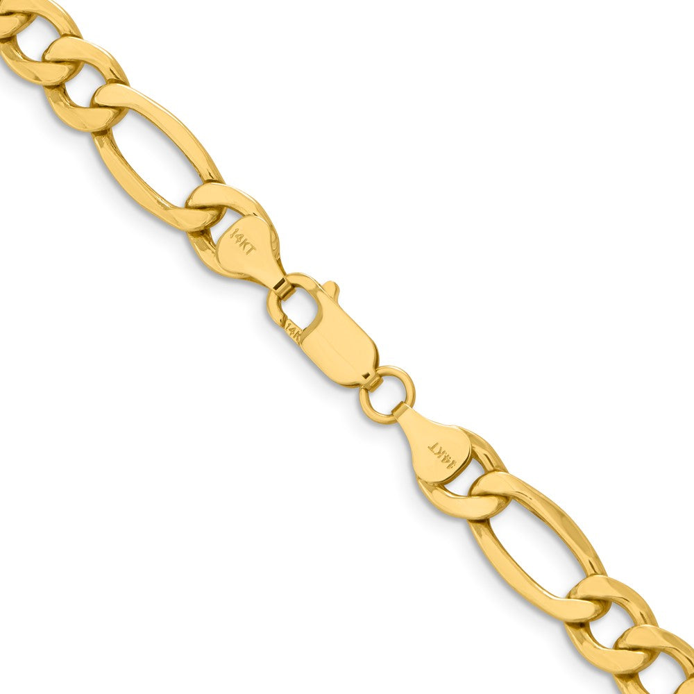 8.5mm Semi-Solid Figaro Chain