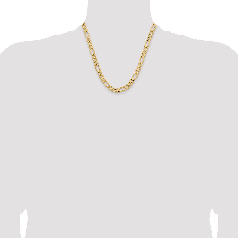 8.5mm Semi-Solid Figaro Chain