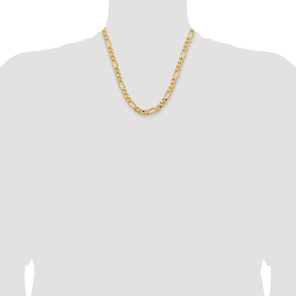 8.5mm Semi-Solid Figaro Chain