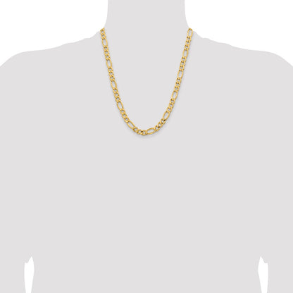 8.5mm Semi-Solid Figaro Chain