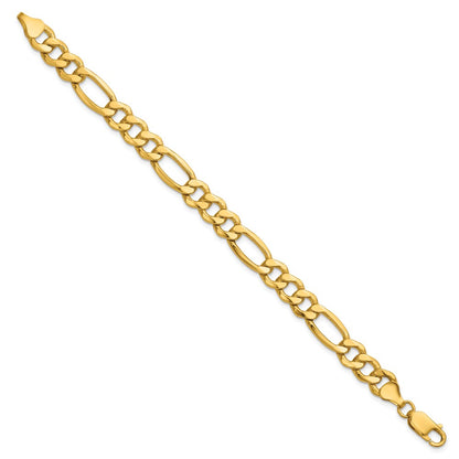 8.5mm Semi-Solid Figaro Chain