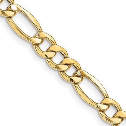 8.5mm Semi-Solid Figaro Chain