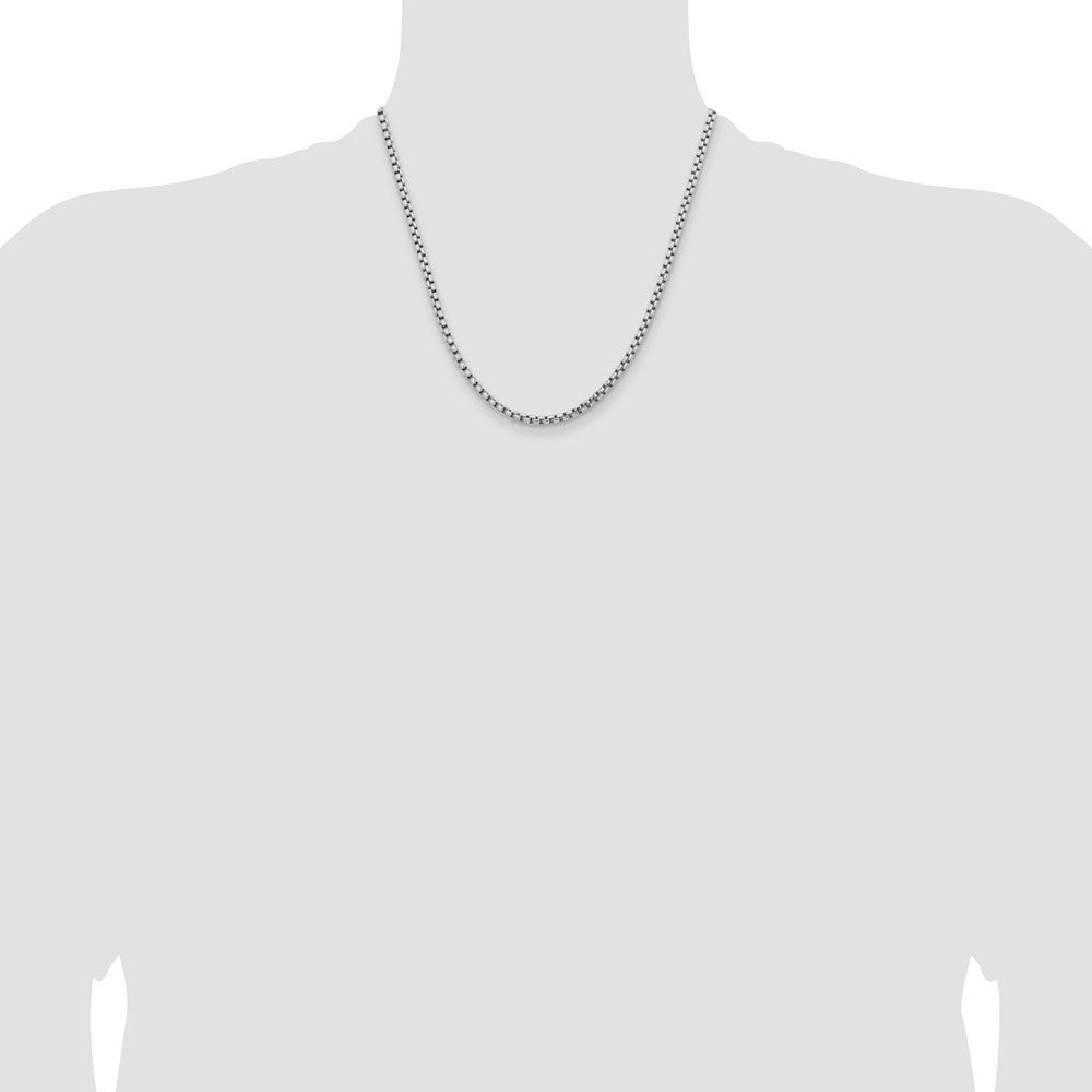 3.6mm Semi-Solid Round Box Chain