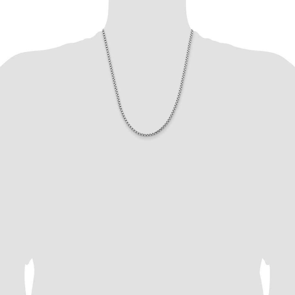 3.6mm Semi-Solid Round Box Chain