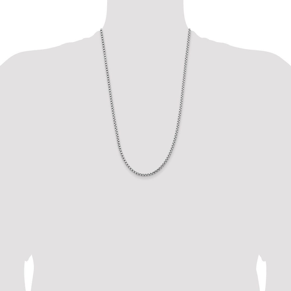 3.6mm Semi-Solid Round Box Chain