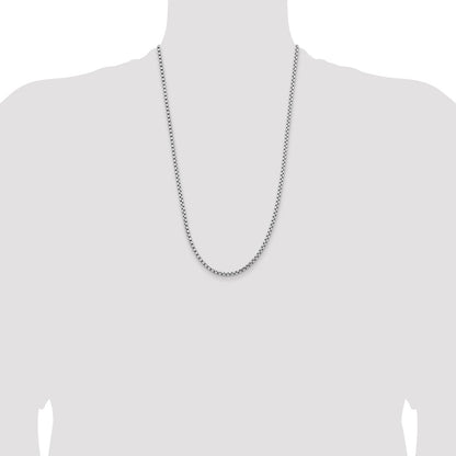 3.6mm Semi-Solid Round Box Chain