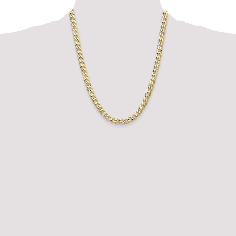 7.5mm Semi-Solid Curb Chain