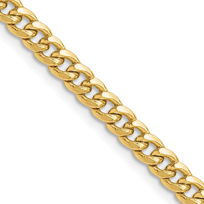 4.5mm Semi-Solid Miami Cuban Chain