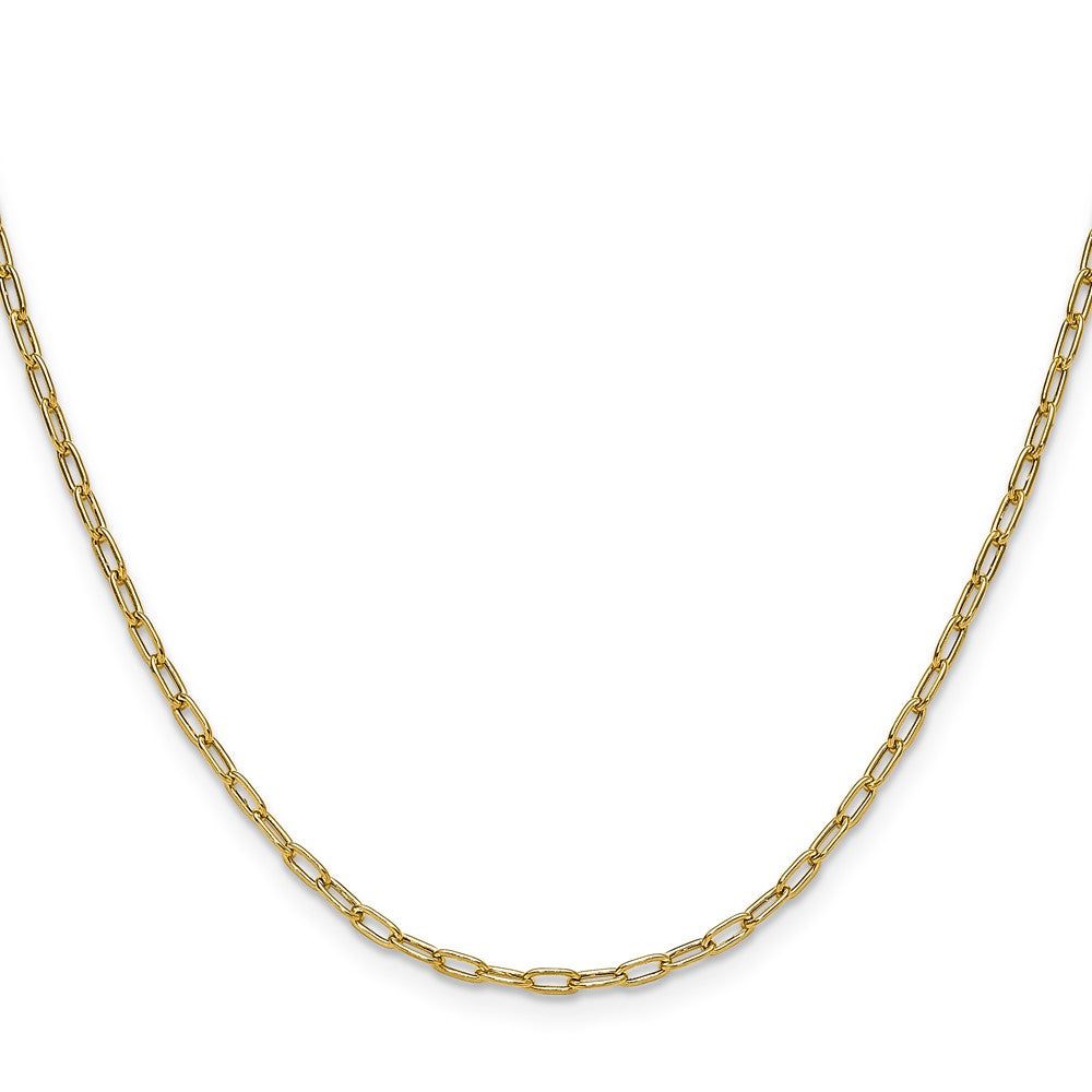 2.2mm Semi-Solid Beveled Paperclip Chain