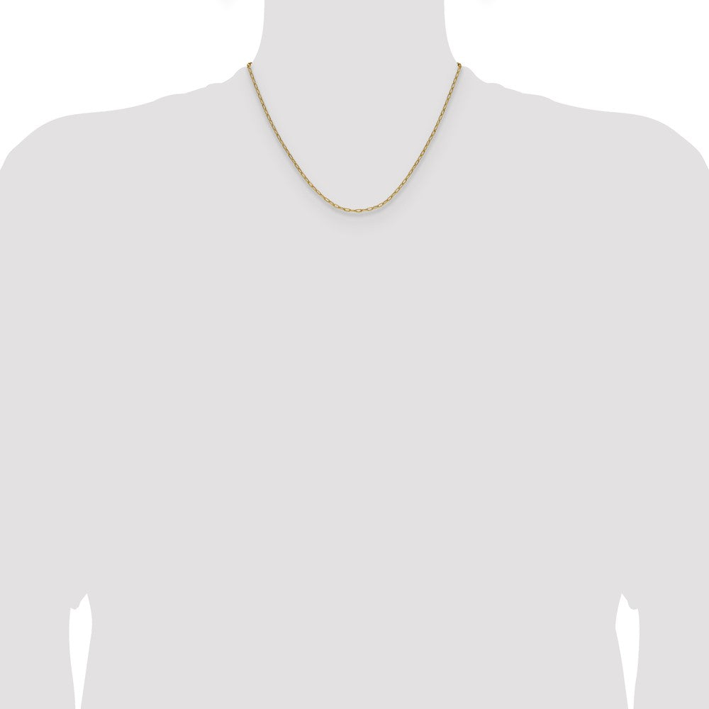 2.2mm Semi-Solid Beveled Paperclip Chain