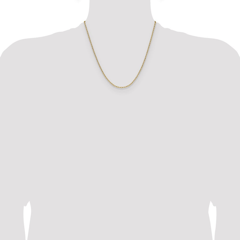 2.2mm Semi-Solid Beveled Paperclip Chain