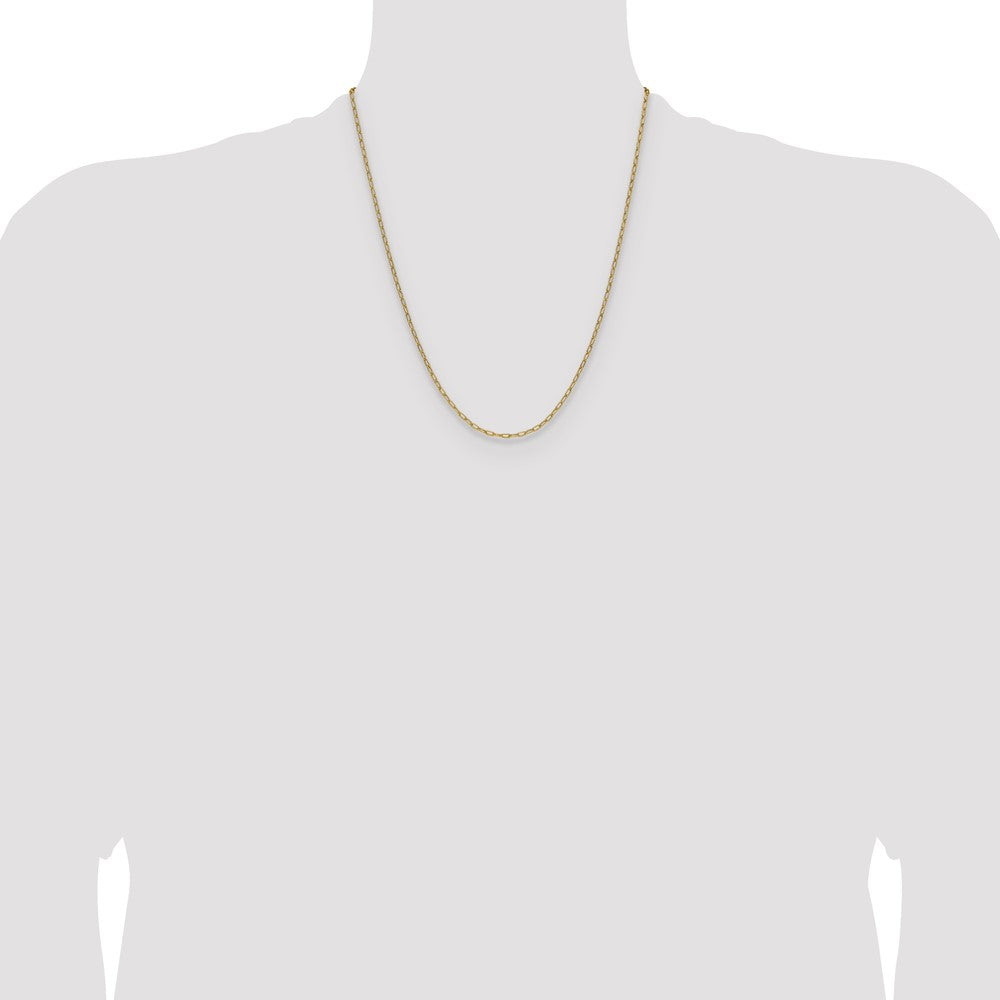 2.2mm Semi-Solid Beveled Paperclip Chain