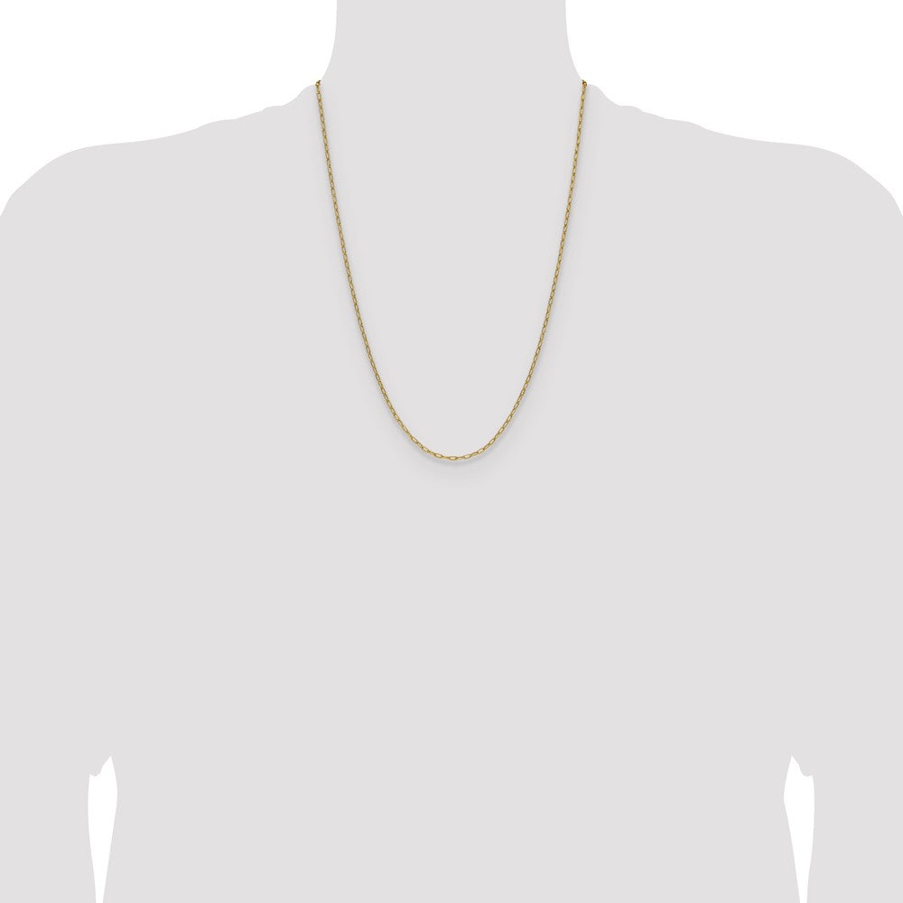 2.2mm Semi-Solid Beveled Paperclip Chain