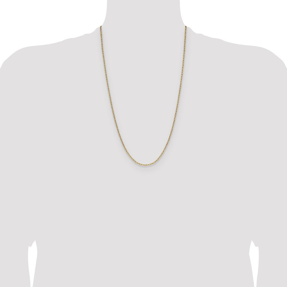 2.2mm Semi-Solid Beveled Paperclip Chain
