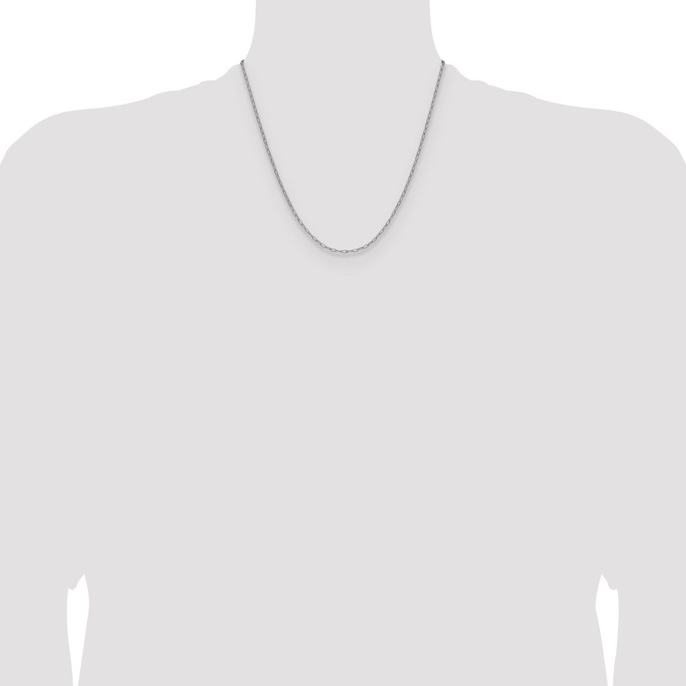 2.2mm Semi-Solid Beveled Paperclip Chain