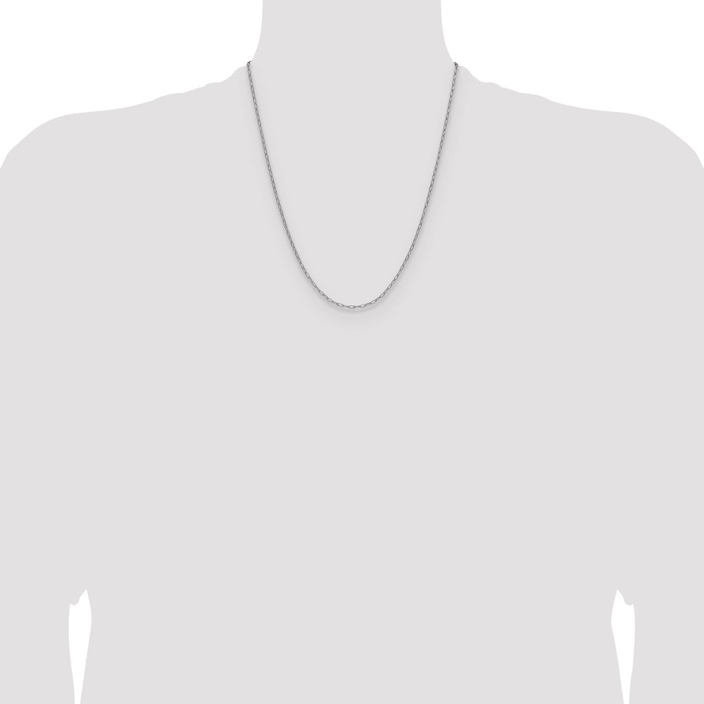 2.2mm Semi-Solid Beveled Paperclip Chain