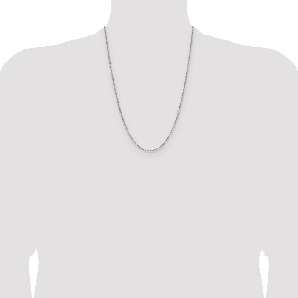 2.2mm Semi-Solid Beveled Paperclip Chain