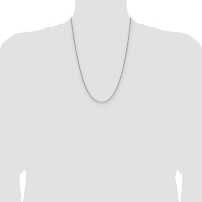 2.2mm Semi-Solid Beveled Paperclip Chain