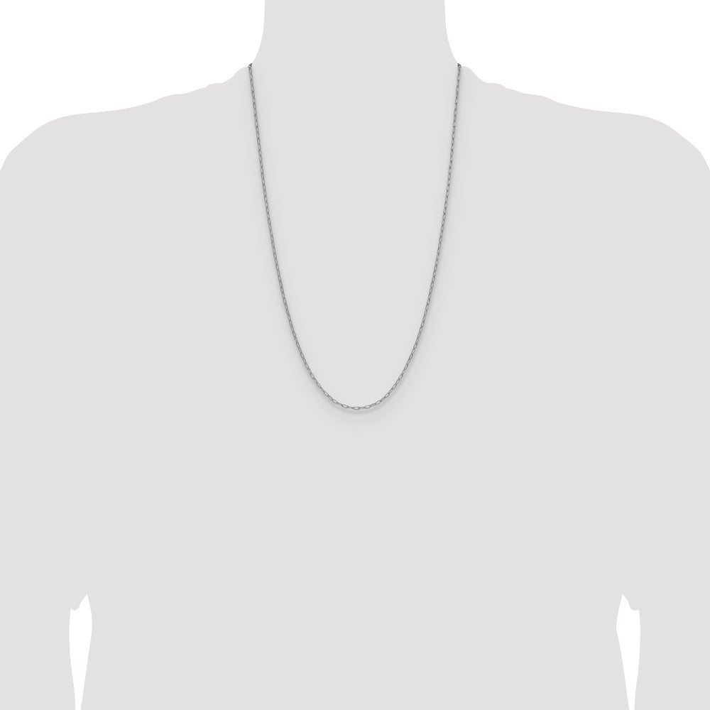 2.2mm Semi-Solid Beveled Paperclip Chain