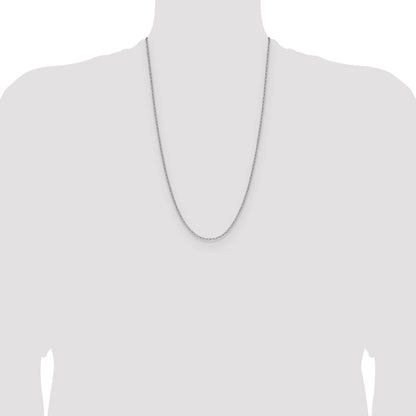 2.2mm Semi-Solid Beveled Paperclip Chain