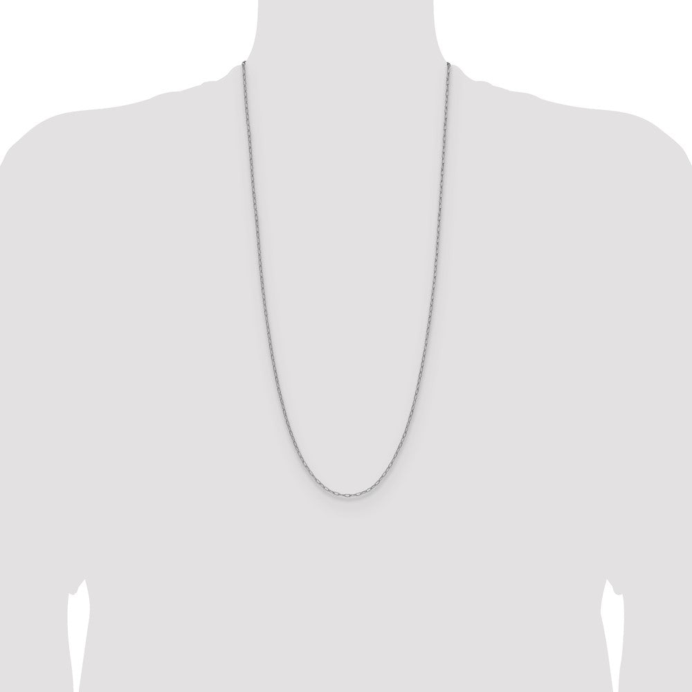 2.2mm Semi-Solid Beveled Paperclip Chain