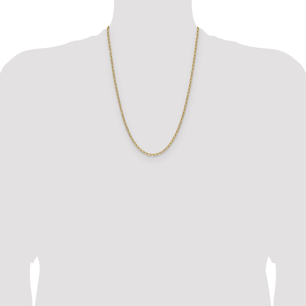 3.0mm Semi-Solid Beveled Paperclip Chain