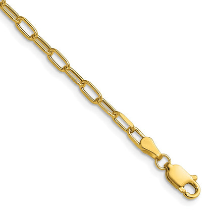 3.0mm Semi-Solid Beveled Paperclip Chain