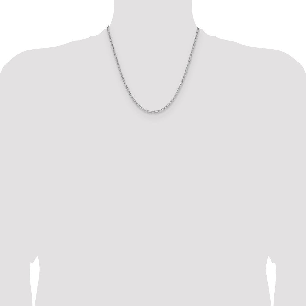 3.0mm Semi-Solid Beveled Paperclip Chain