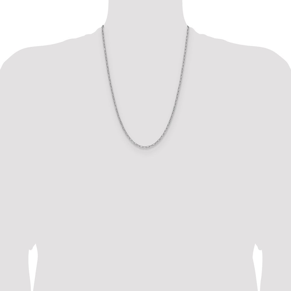 3.0mm Semi-Solid Beveled Paperclip Chain