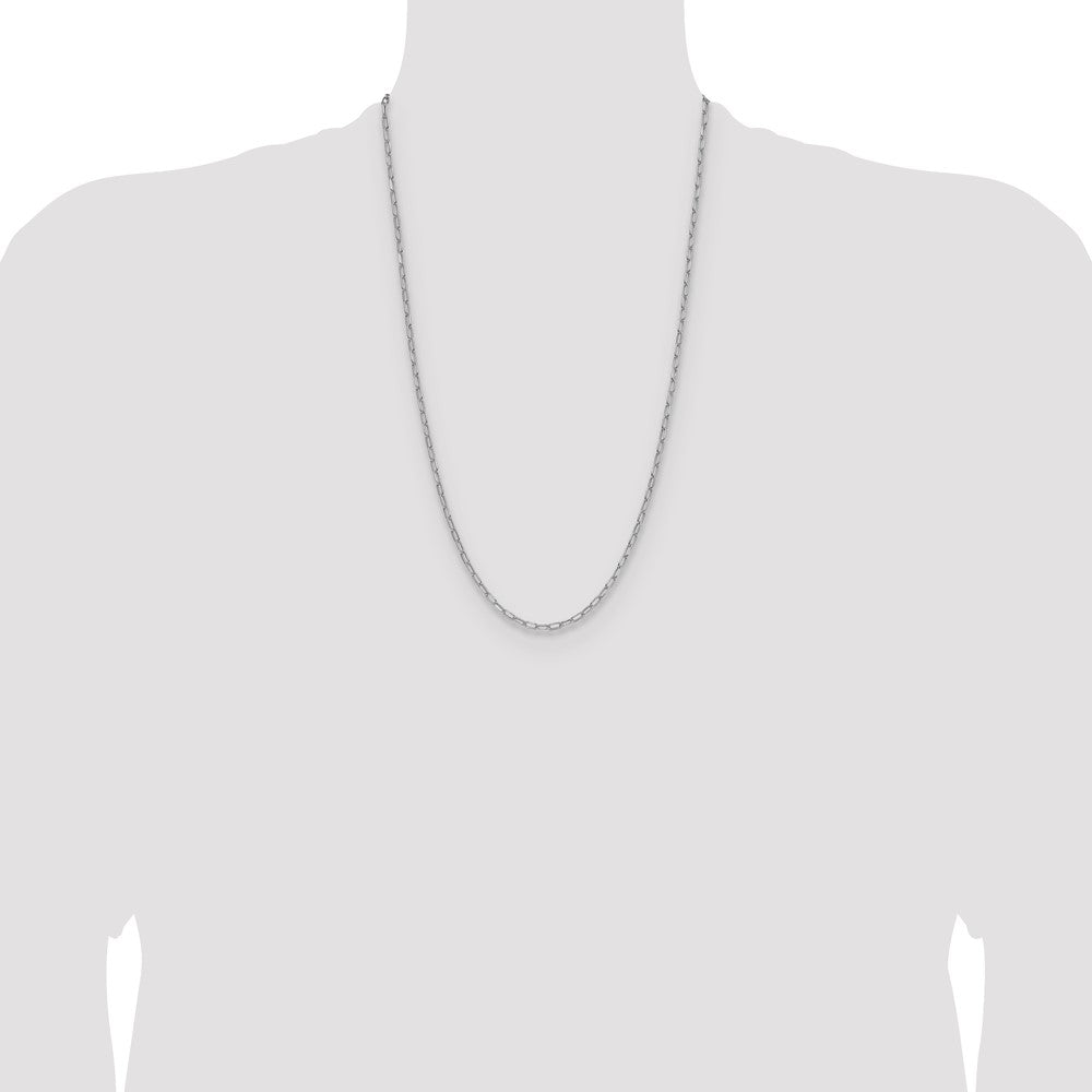 3.0mm Semi-Solid Beveled Paperclip Chain
