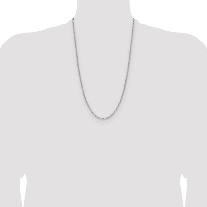 3.0mm Semi-Solid Beveled Paperclip Chain