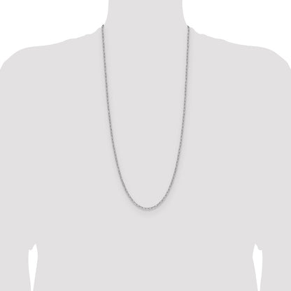 3.0mm Semi-Solid Beveled Paperclip Chain