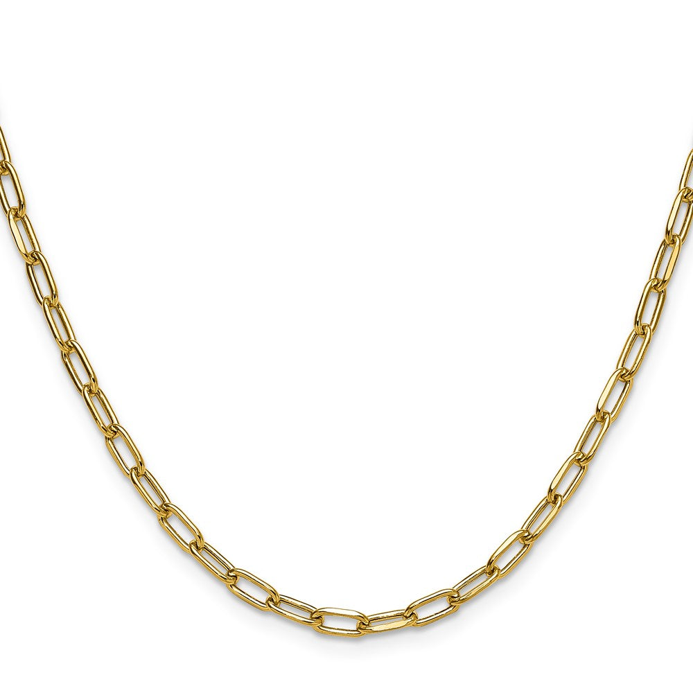 3.7mm Semi-Solid Beveled Paperclip Chain
