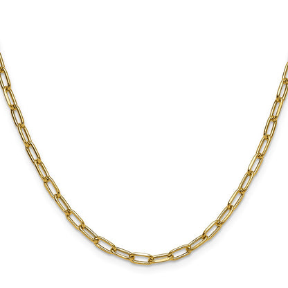 3.7mm Semi-Solid Beveled Paperclip Chain