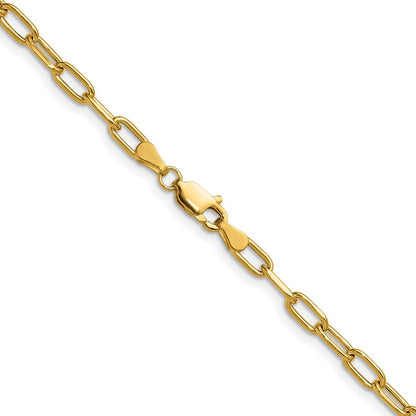 3.7mm Semi-Solid Beveled Paperclip Chain